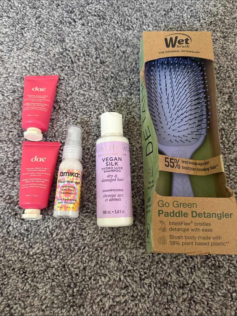 Wet Brush Go Green Paddle Detangler - Purple
